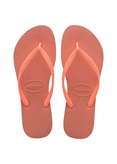 tongs orange pour fille (Havaianas)